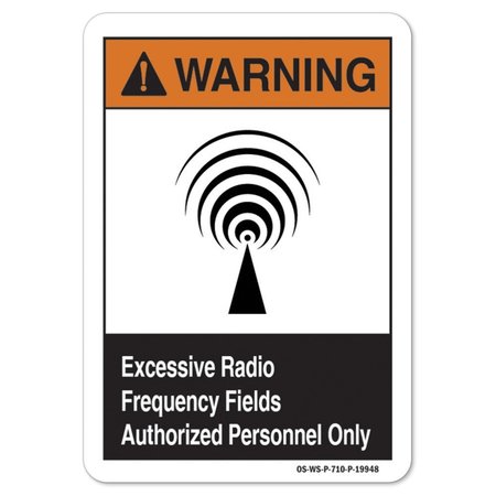 SIGNMISSION ANSI Warning, 7" Height, 10" Width, Rigid Plastic, OS-WS-P-710-L-19948 OS-WS-P-710-L-19948